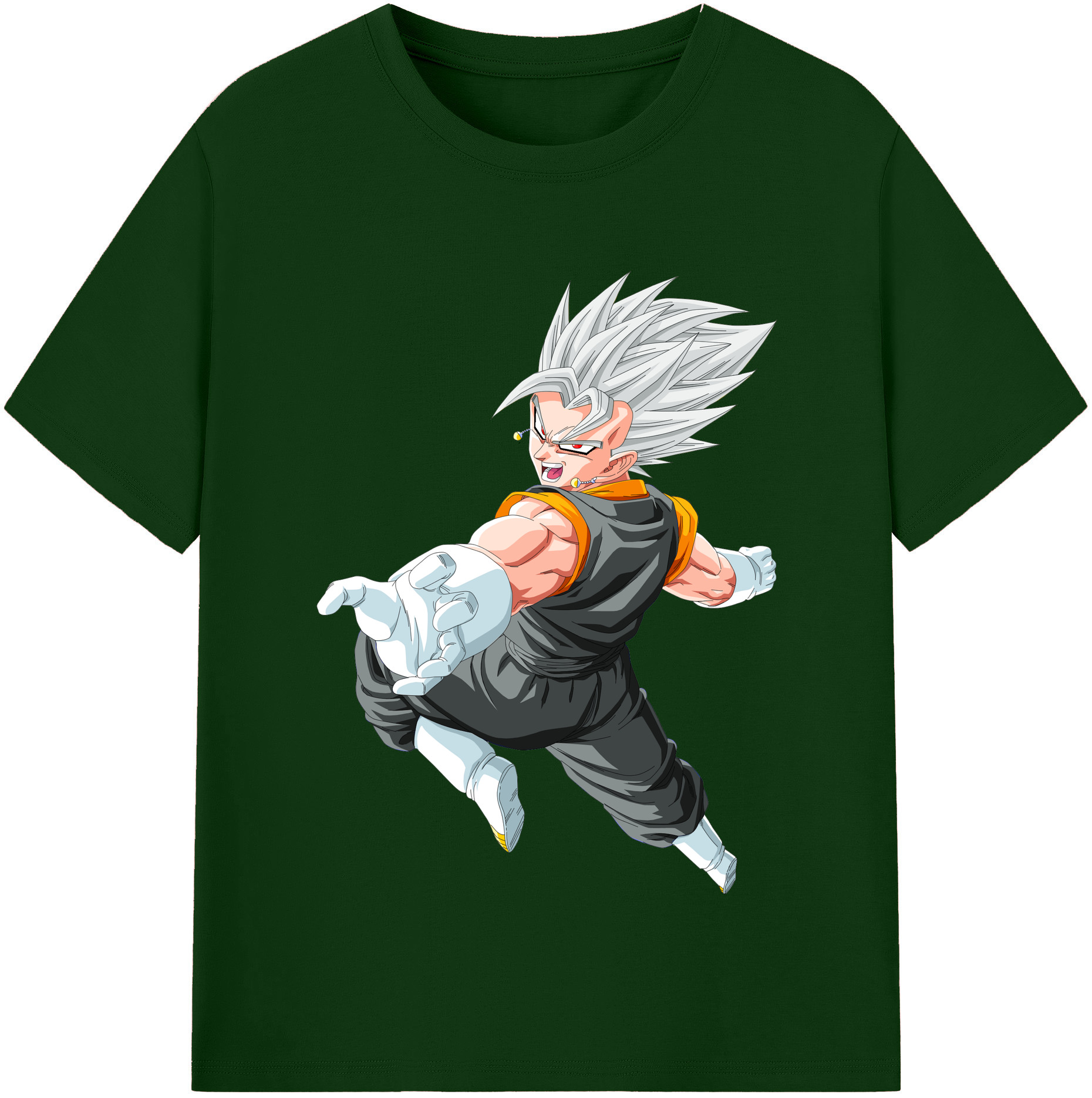 （画像用） ドラゴンボール ベジータ四世（Bejīta Yonsei）DRAGON BALL Vegeta IV 綿100％半袖Tシャツ（フロントプリント）